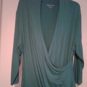 Coldwatercreek Faux Wrap Top